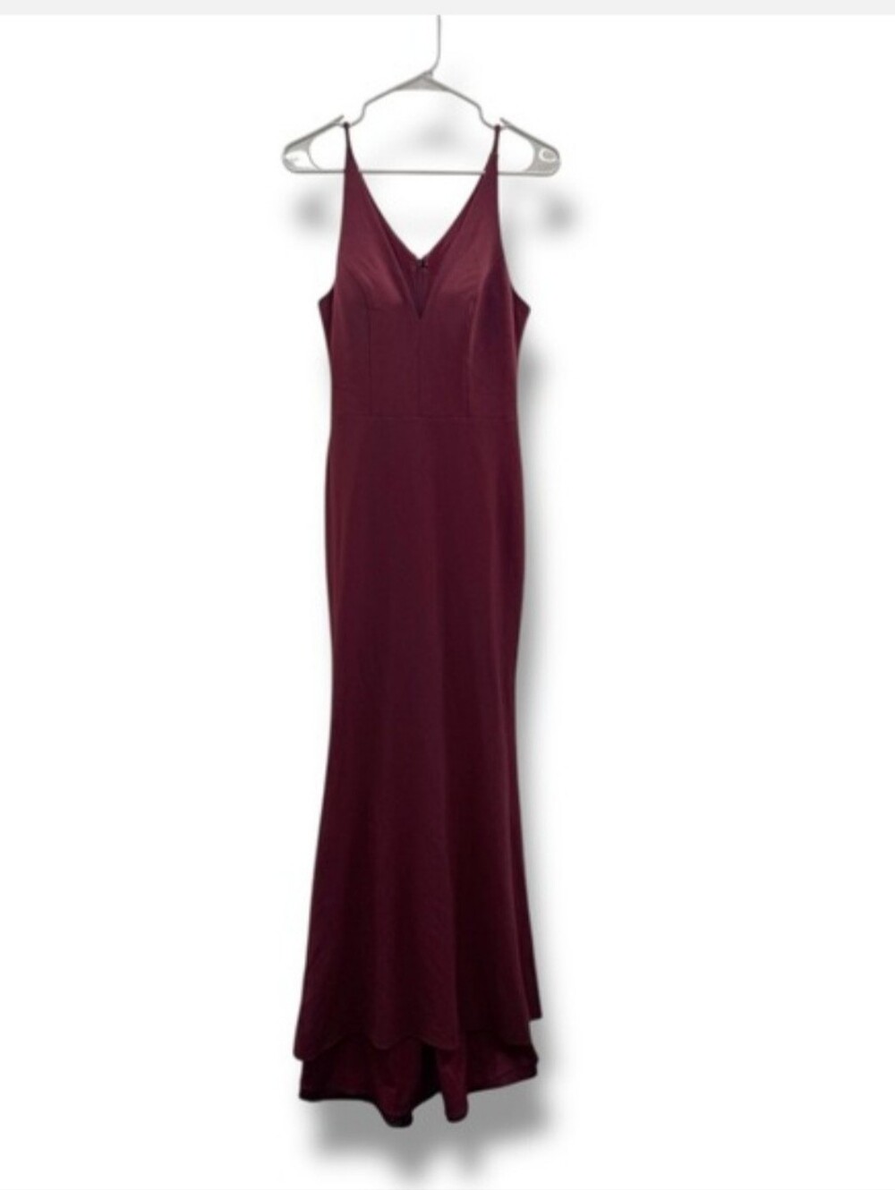 BHLDN Jones Satin Gown Dress Women's Size 8 Burgundy Formal‎ Wedding Guest